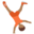 person cartwheeling, medium-dark skin tone